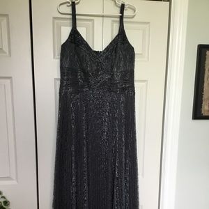 Shimmery Lace Overlay Evening Gown JS Collections Holiday/NY Size. 16W